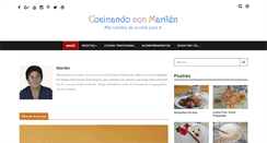 Desktop Screenshot of cocinandoconmarilen.com